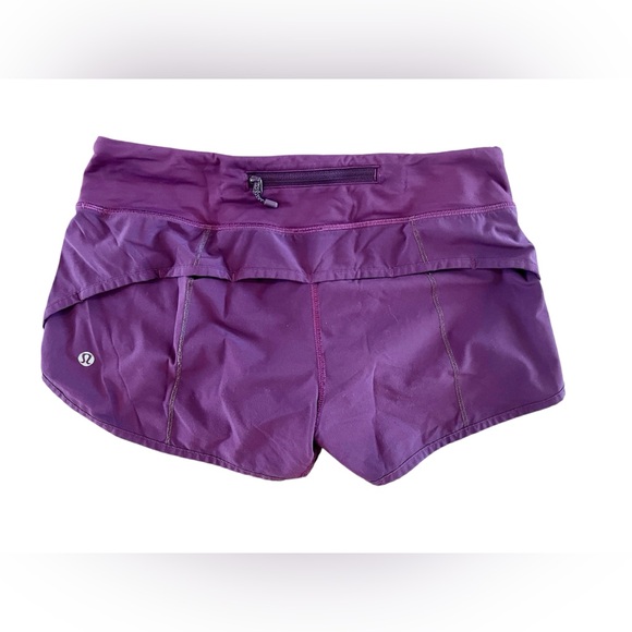 Lululemon Speed Short 4-way Stretch 2 1/2" in Darkest Magenta Womens 4 - Picture 4 of 7